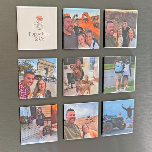 2” Square Custom Photo Magnets